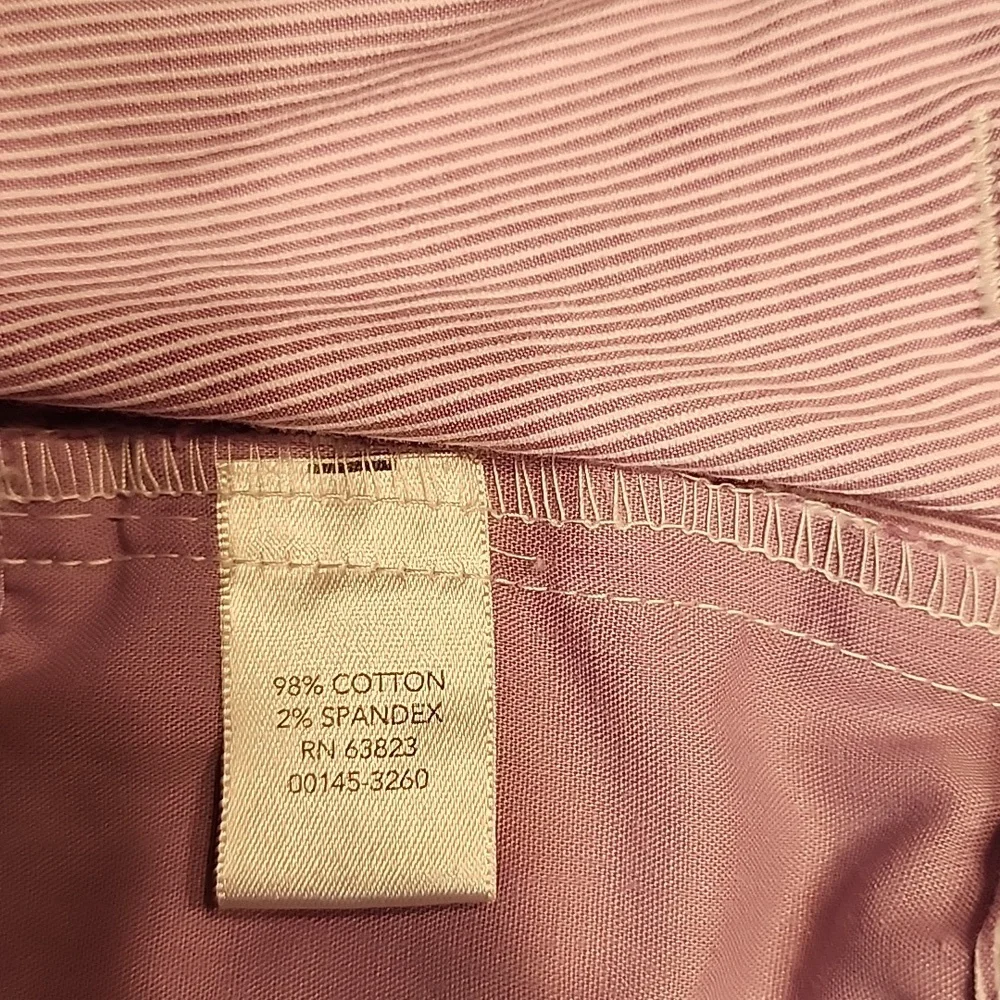 CHRISTOPHER & BANKS Lavender and White Pinstripe Ankle Pants Size 12 Petite - Picture 7 of 12